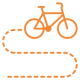 bicycle-path-icon Ikonka przedstawiająca ścieżki rowerowe w Jastrzębiej Górze